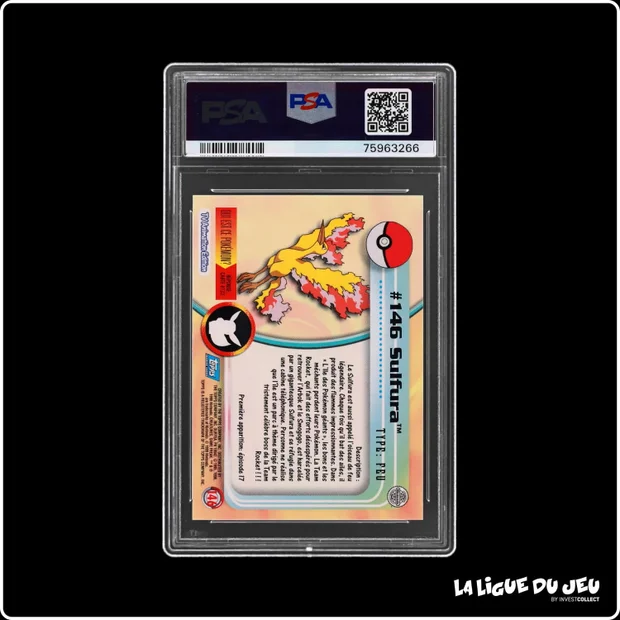 Topps - Pokemon - TV Animation - Sulfura - PSA 8 - Français