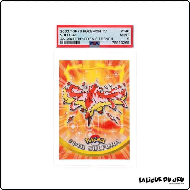 Topps - Pokemon - TV Animation - Sulfura - PSA 9 - Français
