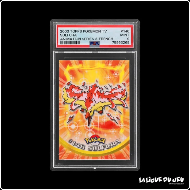 Topps - Pokemon - TV Animation - Sulfura - PSA 9 - Français