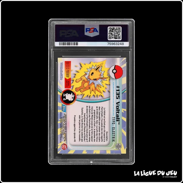 Topps - Pokemon - TV Animation - Voltali - PSA 8 - Français