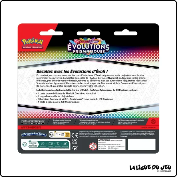 Tripack - Pokemon - Évolutions Prismatiques - EV8.5 - Illustration Nymphali - Scellé - Français