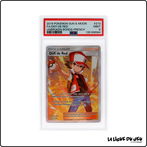Ultra - Dresseur - Alliance Infaillible - Défi de Red - 213/214 - PSA 9 - Français