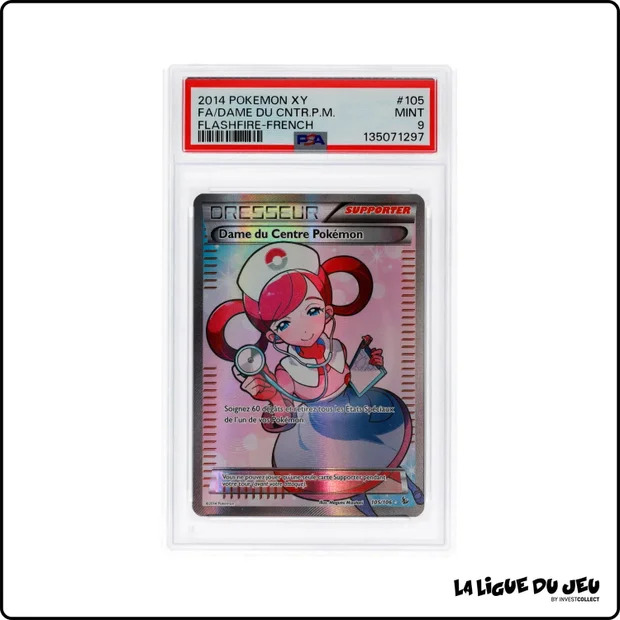 Ultra - Dresseur - Étincelles - Dame du Centre Pokémon - 105/106 - PSA 9 - Français