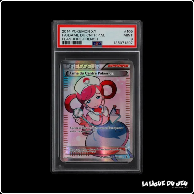 Ultra - Dresseur - Étincelles - Dame du Centre Pokémon - 105/106 - PSA 9 - Français