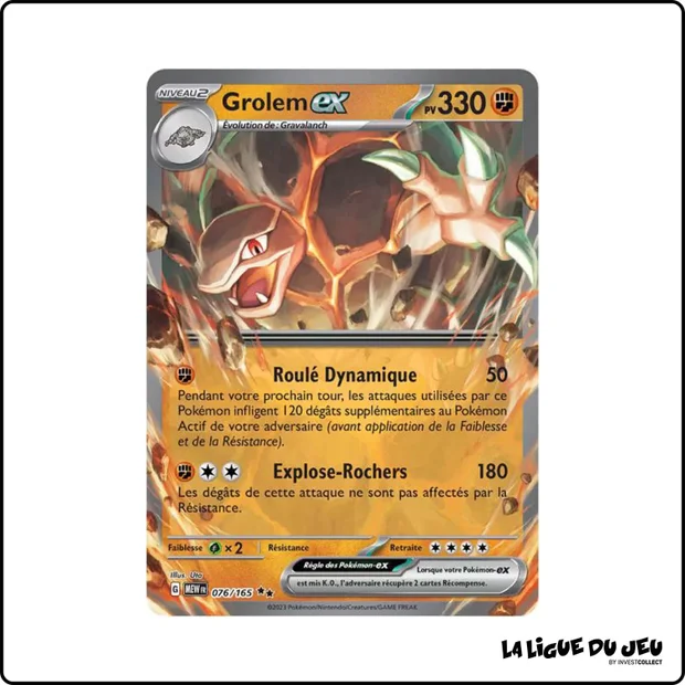 Ultra - Pokemon - 151 - Grolem-ex 76/165