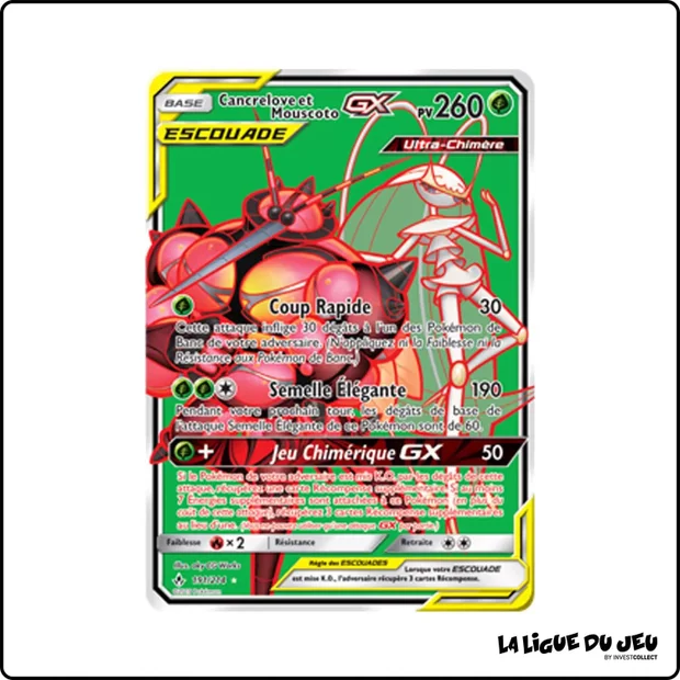 Ultra - Pokemon - Alliance Infaillible - Cancrelove et Mouscoto GX 191/214