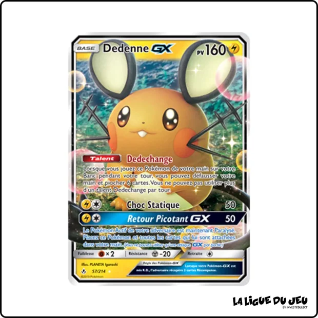 Ultra - Pokemon - Alliance Infaillible - Dedenne GX 57/214