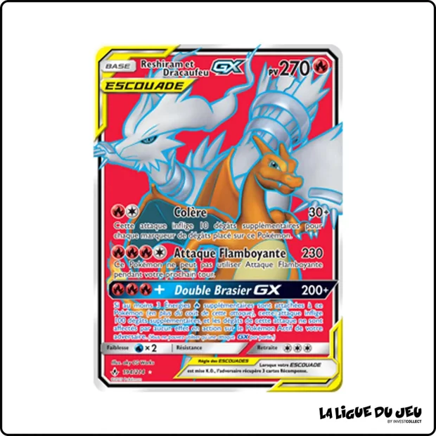Ultra - Pokemon - Alliance Infaillible - Reshiram et Dracaufeu GX 194/214