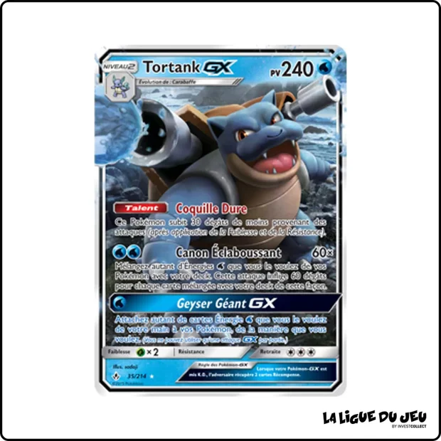 Ultra - Pokemon - Alliance Infaillible - Tortank GX 35/214