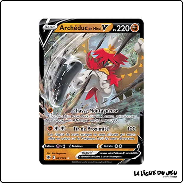Ultra - Pokemon - Astres Radieux - Archéduc de Hisui V 83/189
