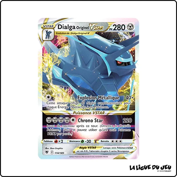 Ultra - Pokemon - Astres Radieux - Dialga Originel VSTAR 114/189