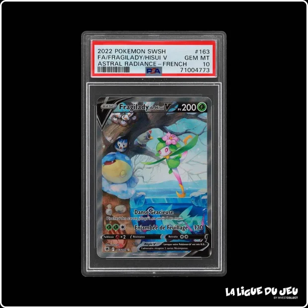 Ultra - Pokemon - Astres Radieux - Fragily de Hisui V 163/189 - PSA 10 - Français