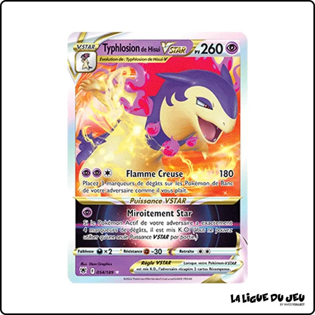 Ultra - Pokemon - Astres Radieux - Typhlosion de Hisui VSTAR 54/189