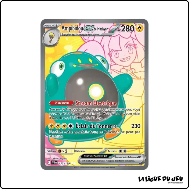Ultra - Pokemon - Aventures Ensemble - Ampibidou ex de Mashynn 172/159
