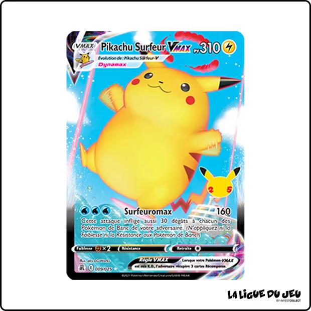 Ultra - Pokemon - Célébrations - Pikachu Surfeur VMAX 9/25