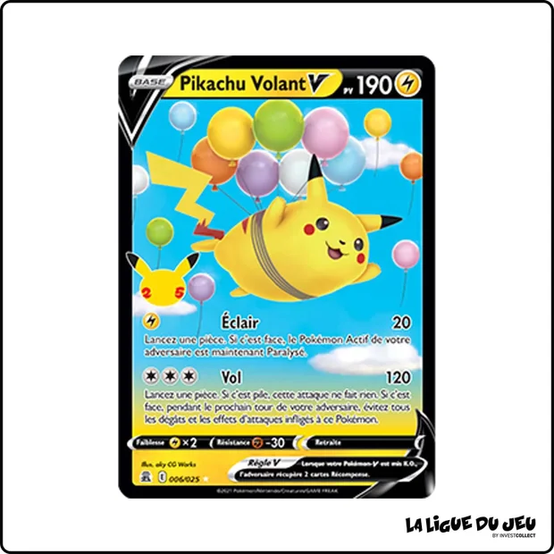 Ultra - Pokemon - Célébrations - Pikachu Volant V 6/25