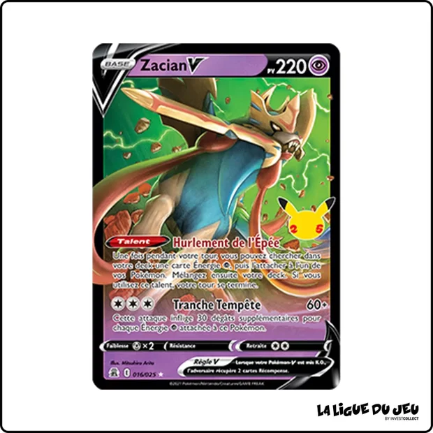 Ultra - Pokemon - Célébrations - Zacian V 16/25