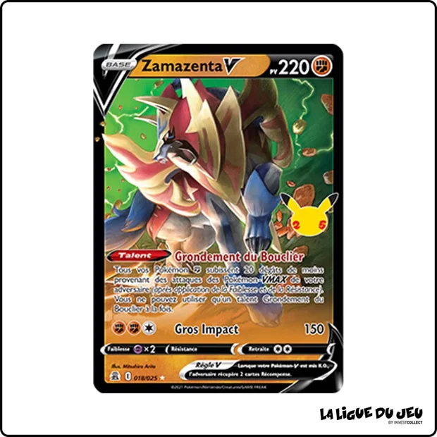 Ultra - Pokemon - Célébrations - Zamazenta V 18/25