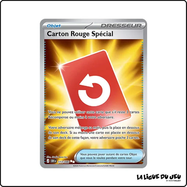 Ultra - Pokemon - Chaos Ascendant - Carton Rouge Spécial 113/86