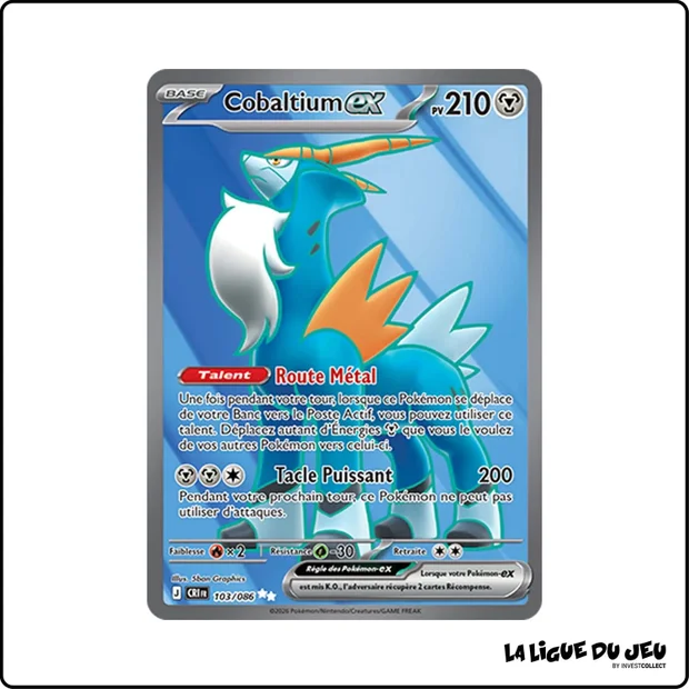 Ultra - Pokemon - Chaos Ascendant - Cobaltium ex 103/86