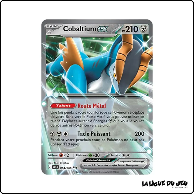 Ultra - Pokemon - Chaos Ascendant - Cobaltium ex 64/86