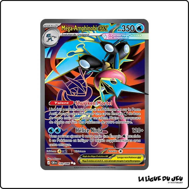 Ultra - Pokemon - Chaos Ascendant - Méga-Amphinobi ex 100/86