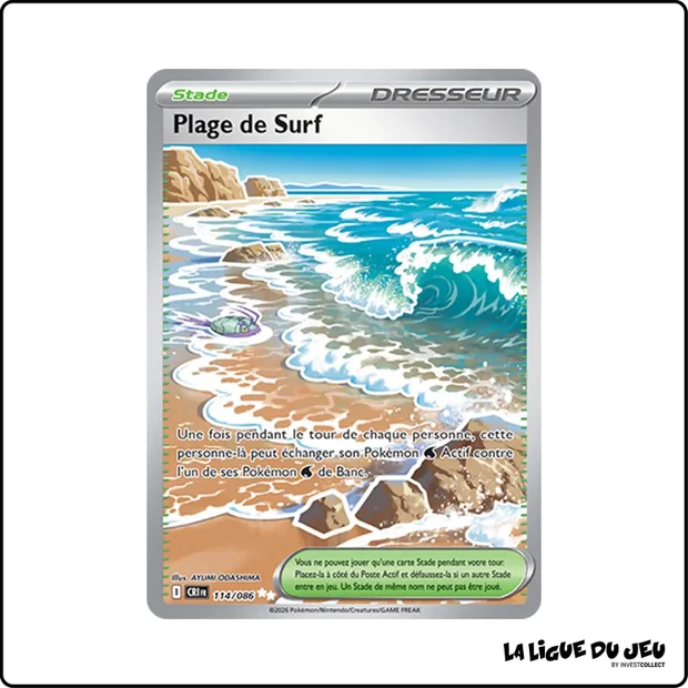 Ultra - Pokemon - Chaos Ascendant - Plage de Surf 114/86