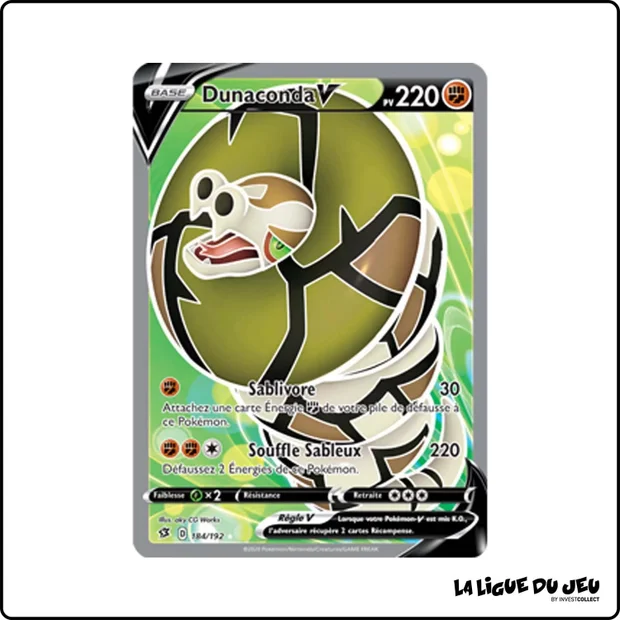 Ultra - Pokemon - Clash des Rebelles - Dunaconda V 184/192