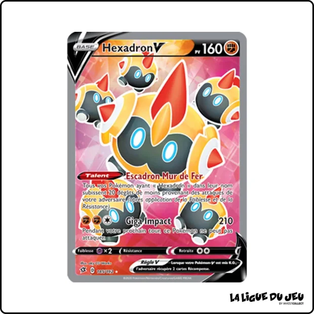 Ultra - Pokemon - Clash des Rebelles - Hexadron V 185/192