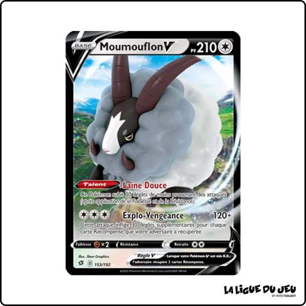 Ultra - Pokemon - Clash des Rebelles - Moumouflon V 153/192