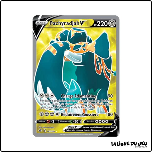 Ultra - Pokemon - Clash des Rebelles - Pachyradjah V 187/192