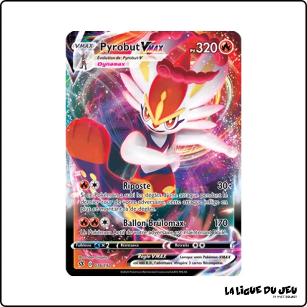 Ultra - Pokemon - Clash des Rebelles - Pyrobut VMAX 36/192