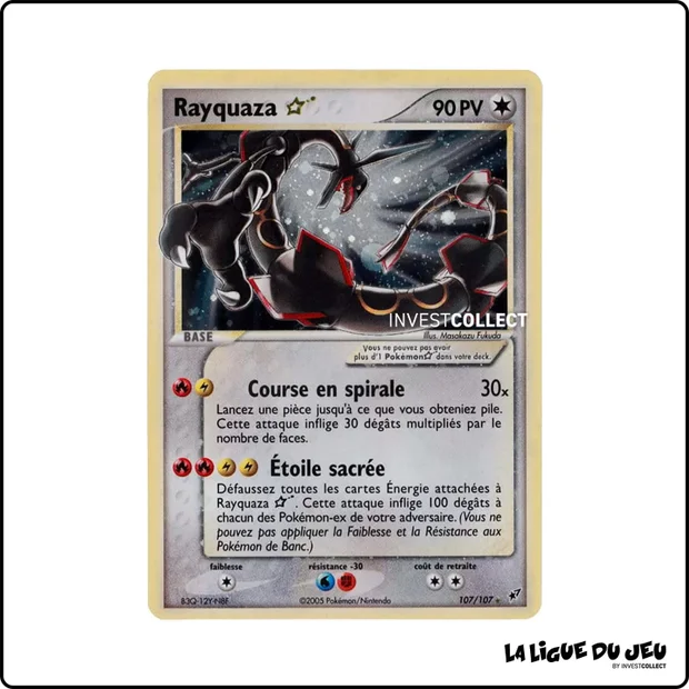 Ultra - Pokemon - Deoxys - Rayquaza Star 107/107