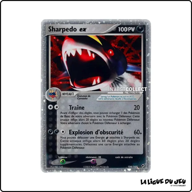 Ultra - Pokemon - Deoxys - Sharpedo ex 104/107