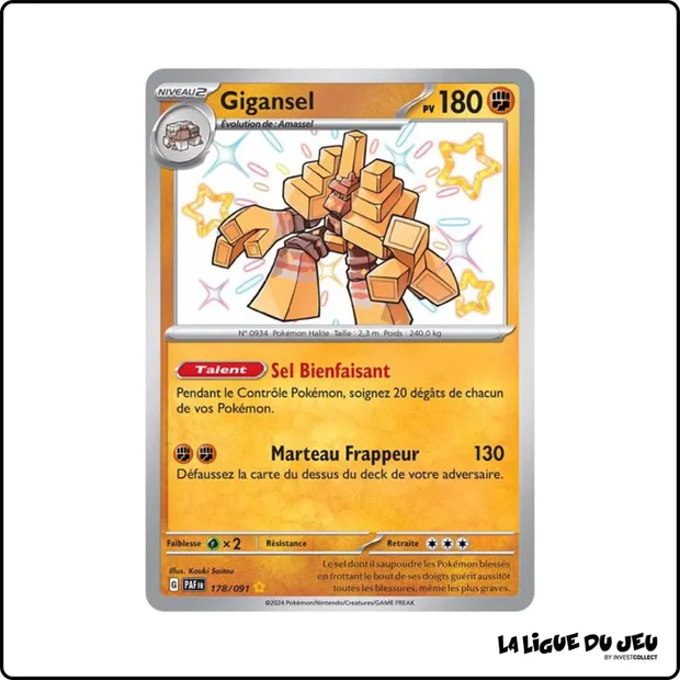 Ultra - Pokemon - Destinées de Paldea - Gigansel 178/91