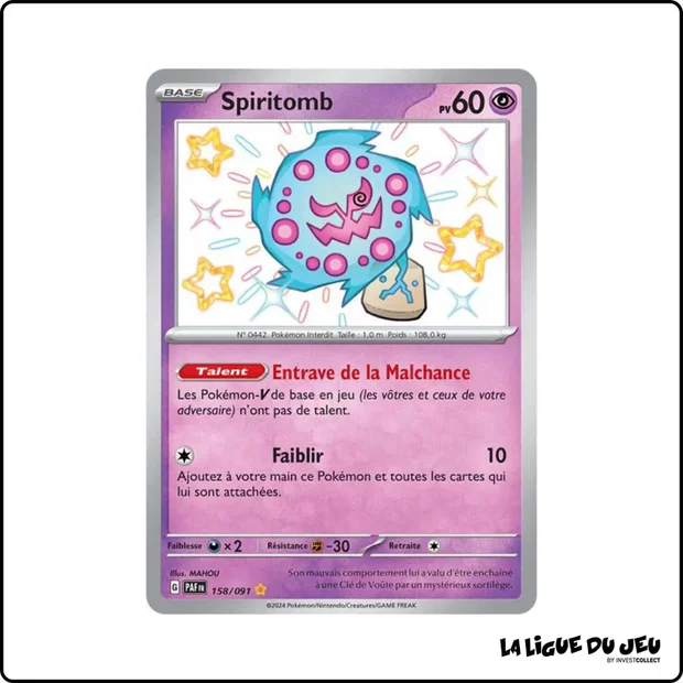 Ultra - Pokemon - Destinées de Paldea - Spiritomb 158/91