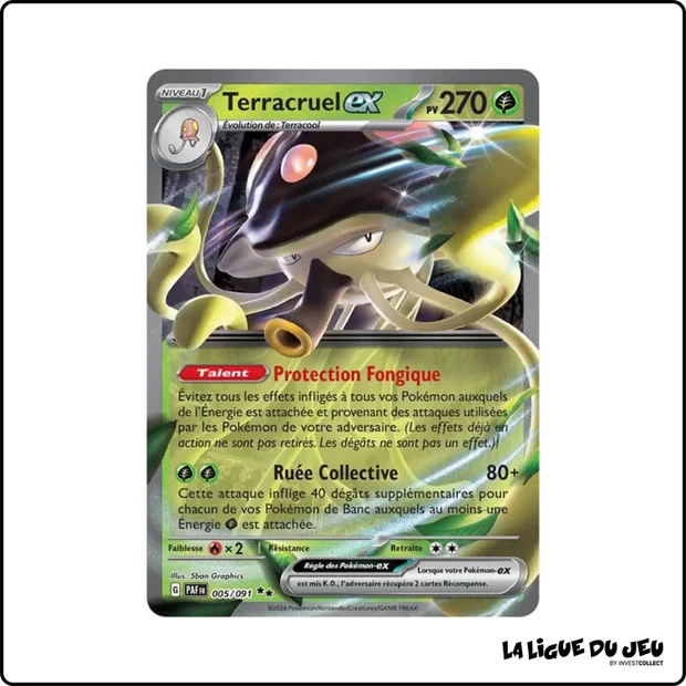 Ultra - Pokemon - Destinées de Paldea - Terracruel-ex 5/91