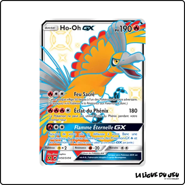 Ultra - Pokemon - Destinées Occultes - Ho-Oh GX SV50/SV94