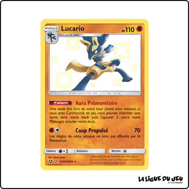 Ultra - Pokemon - Destinées Occultes - Lucario SV22/SV94