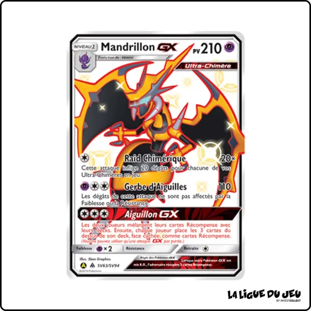 Ultra - Pokemon - Destinées Occultes - Mandrillon GX SV63/SV94