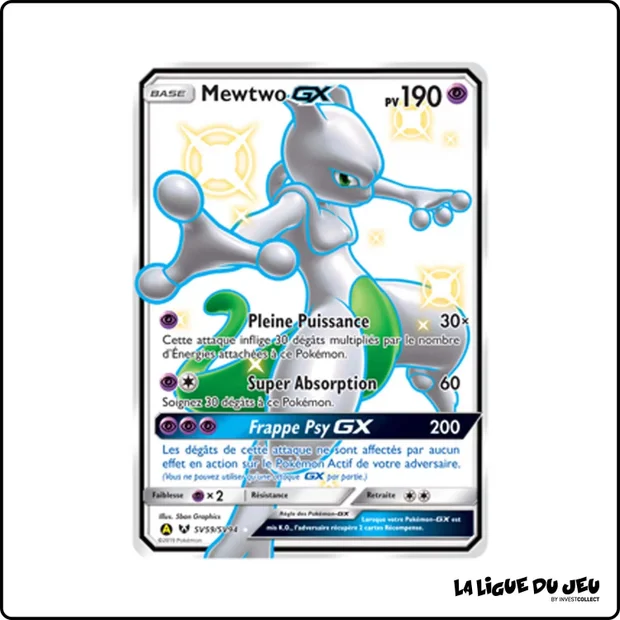 Ultra - Pokemon - Destinées Occultes - Mewtwo GX SV59/SV94