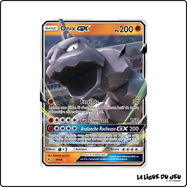 Ultra - Pokemon - Destinées Occultes - Onix GX 36/68