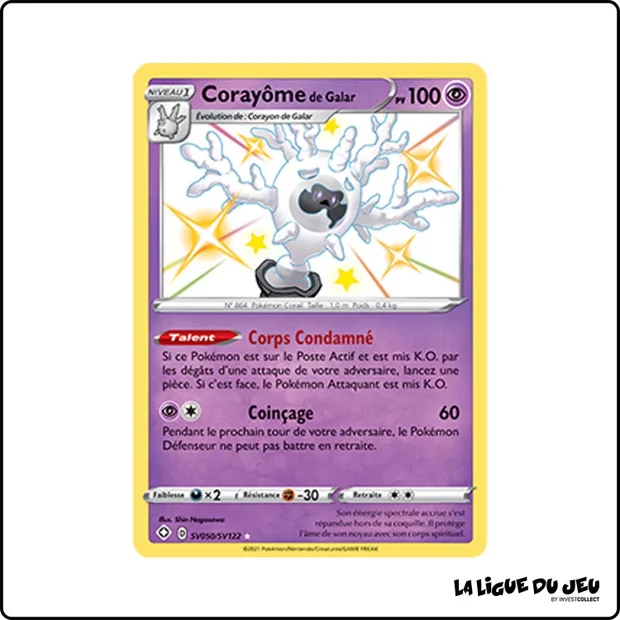 Ultra - Pokemon - Destinées Radieuses - Corayôme de Galar SV50/SV122