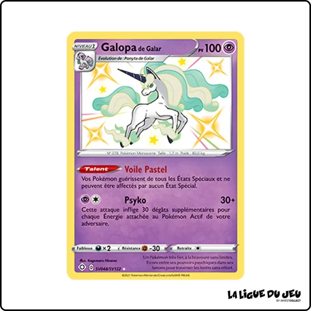 Ultra - Pokemon - Destinées Radieuses - Galopa de Galar SV48/SV122