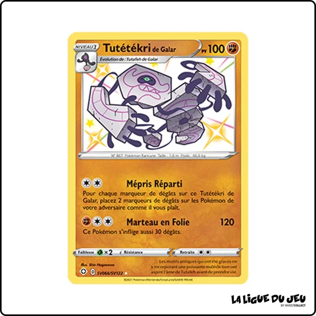 Ultra - Pokemon - Destinées Radieuses - Tutétékri de Galar SV66/SV122