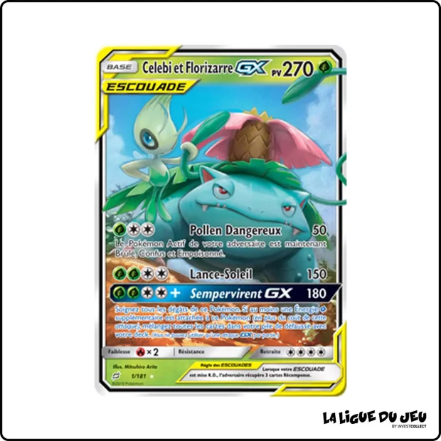 Ultra - Pokemon - Duo de Choc - Celebi et Florizarre GX 1/181