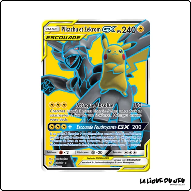 Ultra - Pokemon - Duo de Choc - Pikachu et Zekrom GX 162/181