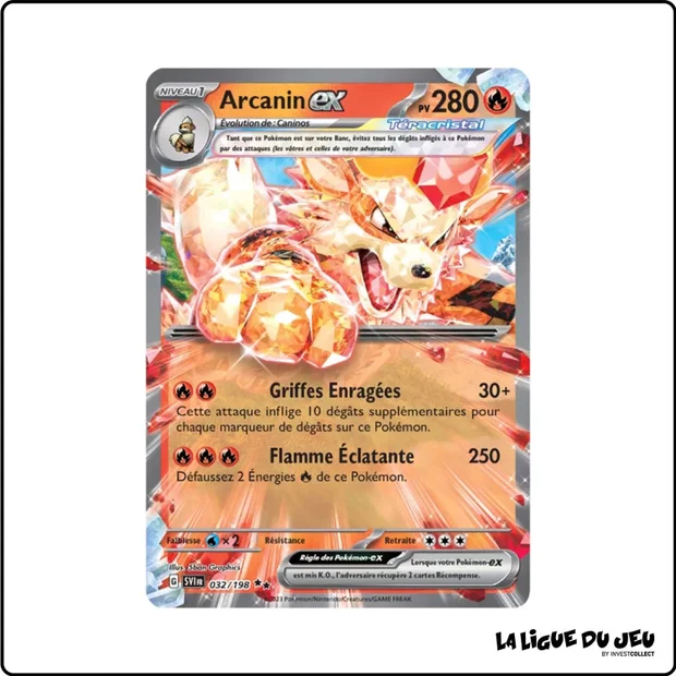 Ultra - Pokemon - Écarlate et Violet de Base - Arcanin-ex 32/198