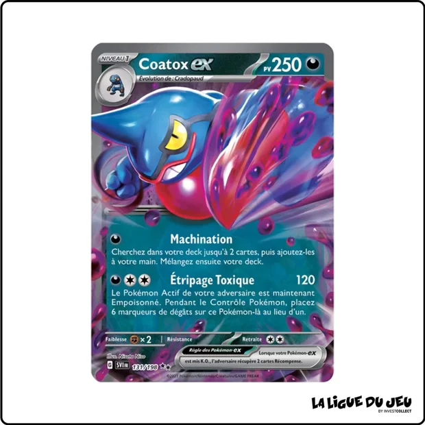 Ultra - Pokemon - Écarlate et Violet de Base - Coatox-ex 131/198