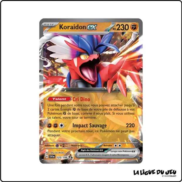 Ultra - Pokemon - Écarlate et Violet de Base - Koraidon-ex 125/198